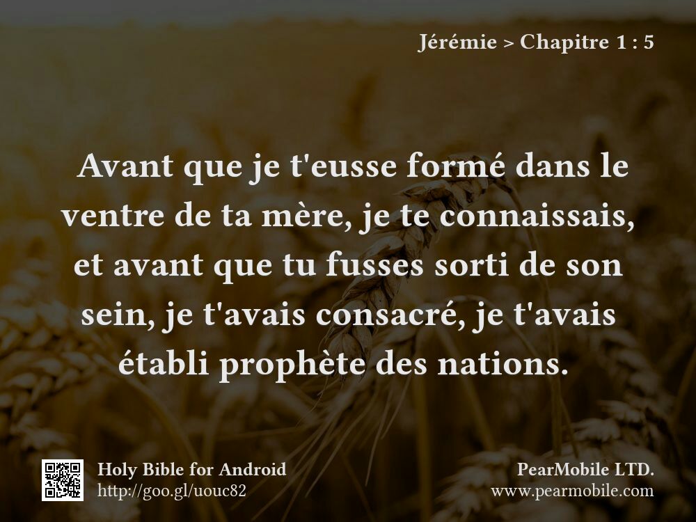 Jérémie, Chapitre 1:5